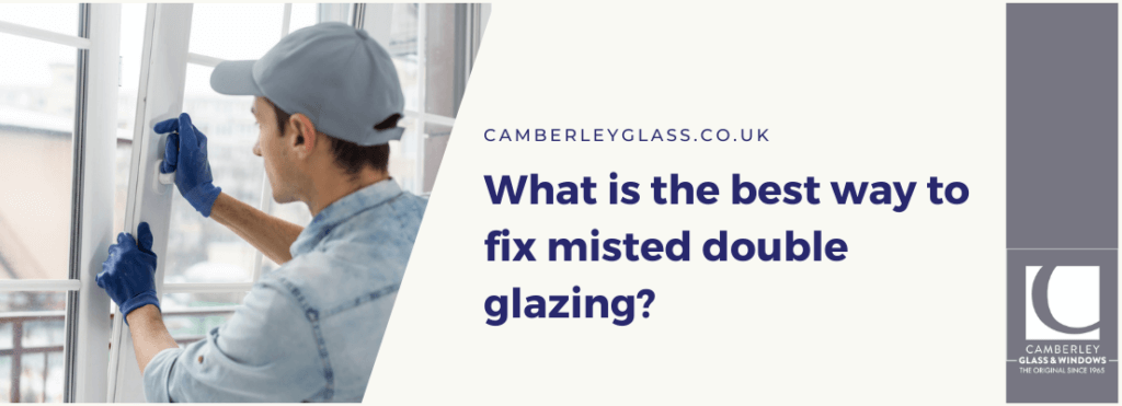 What is the best way to fix misted double glazing?